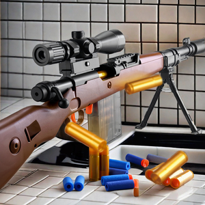 吃鸡98k狙击抢五爪金龙m416软弹枪儿童手动抛壳弹射M24玩具枪模型