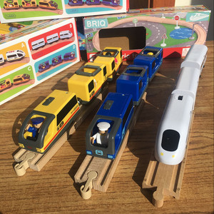 电动火车头套装 磁性小火车 兼容木制轨道宜家 小米 BRIO轨道玩具