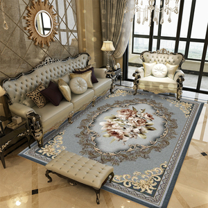 欧式地毯垫客厅家用满铺奢华宫廷防滑欧美卧室床边毯茶几垫可水洗