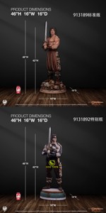 Sideshow x PCS 1/2 比例雕像 野蛮人 CONAN 柯南 913189 预售