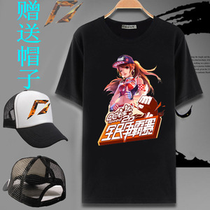 新款卡通QQ飞车短袖T恤男青少年半截袖衣服夏季体恤打底上衣男装