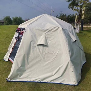 大小帐篷外帐防雨罩顶盖罩布户外露营防水棚布外套黑胶保暖遮阳布