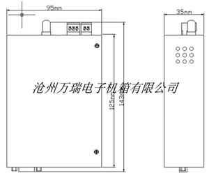 供应dtu钣金外壳串口服务器外壳RTU外壳可按客户要求开孔开模