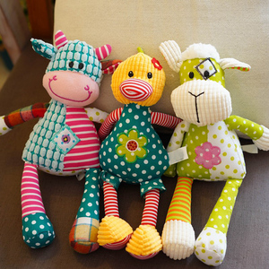 儿童毛绒玩具安抚抱着睡可爱小牛羊鸡丑萌宝宝女孩玩偶布娃娃公仔