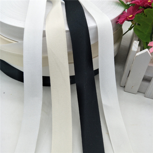 纯棉平纹织带黑色白色宽布包边条水洗唛头商标布条滚边条服装辅料