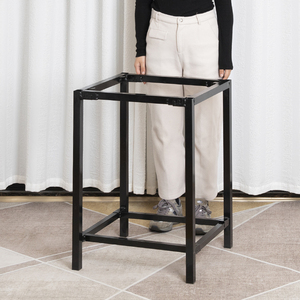 正方形饭桌腿支架 高餐桌脚架子 桌腿支架 餐桌子架 金属桌子腿