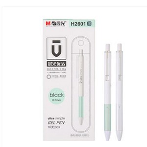晨光文具优品按动式水笔签字笔ultra-simple优加中性笔AGPH2601