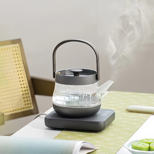 智蔚316不锈钢智能恒温电热煮茶器高温耐热玻璃煮茶壶一体式茶炉