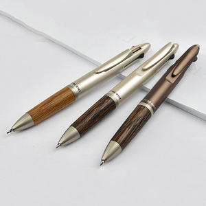 日本Mitsubishi三菱多功能复合笔橡木功能笔MSXE3-1005原子笔铅笔