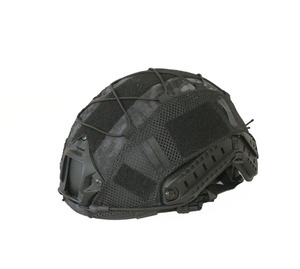 FAST战术头盔罩黑色蟒纹山地迷彩头盔迷布盔罩盔布快反半盔罩暗夜