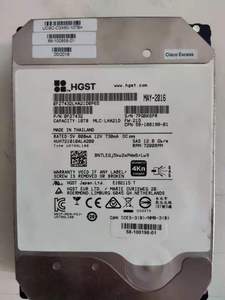 HGST/日立 10T SAS 3.5寸12GB企业级硬盘4KN HUH721010AL4200