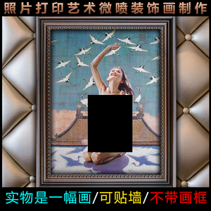 写实油画美女少女艺术装饰画客厅挂画油画人体 (8)45-33