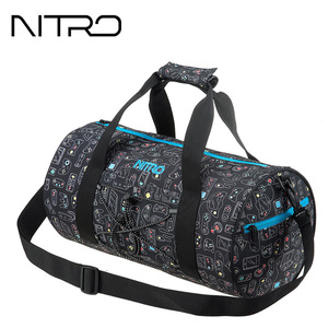 NITRO健身训练桶包单肩手提运动便携小包女男潮旅行圆筒包斜挎
