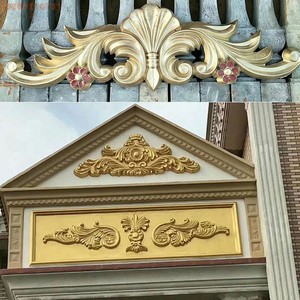 grc构件现浇罗马柱水泥制品别墅外墙装饰ABS塑钢窗套山花模具欧式