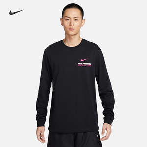 Nike耐克官方男子长袖篮球T恤纯棉印花休闲轻便柔软FQ4919