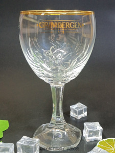 法国限量原装进口格林堡圣杯啤酒杯雕刻杯凤凰玻璃杯高脚杯330ml
