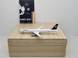 HYJL wings 1:400 汉莎航空 A321 D-AISC 足球鼻 合金飞机模型