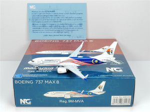NG Models 88026 1:400 马来西亚航空 B737 MAX8 9M-MVA 合金模型