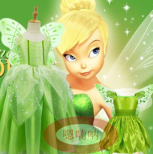 新儿童森林小精灵奇妙花仙子公主裙天使小叮当蒂安娜舞蹈演出服装
