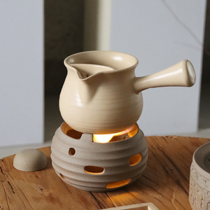 草木灰罐罐茶茶具煮茶炉家用室内围炉煮茶壶煮茶器套装烧酒精底座