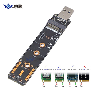 USB3.2移动硬盘盒瑞昱RTL9210B双协议M.2 NVME SATA A口10G GEN2