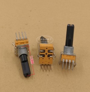 升威RK11型 4脚单联电位器 A50K A503音箱线控功放音量可调电位器