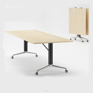 折叠会议桌可移动办公桌组合课桌椅拼接培训桌会议室长桌大型餐桌