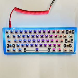 GK61 GK64专用树脂外壳不兼容GH60新旧版 GK64xs机械键盘彩色壳子