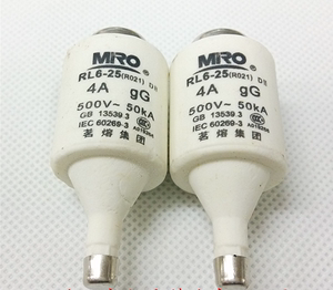 MRO茗熔陶瓷保险丝管RL6-25 RO21 R021 4A 6A 500V gG 熔断器 6MM
