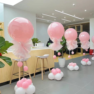七夕情人节商场店铺开业典礼周年店庆活动布置装饰气球立柱路迎