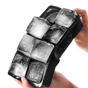 硅胶冰格制冰盒自制威士忌方形大冰块模具带盖家用制冰器大冰球模