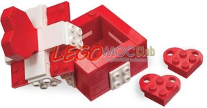 LEGO乐高 MOC 40029 绝版复刻 戒指盒 爱心盒子 情人节礼物 求婚