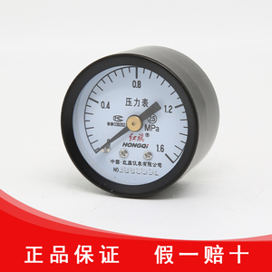 红旗仪表厂家直销Y-40Z 轴向压力表无边气动水压正品保证螺纹10X1