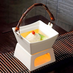 四方加热保温炖盅每位鱼翅汤碗饭店特色位上中式陶瓷创意意境餐具