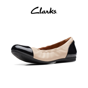 Clarks其乐女鞋丽娜系列鞋子女奶奶鞋舒适芭蕾舞鞋船鞋平底女单鞋