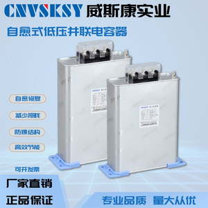 上海威斯康三相自愈式低压并联电力电容器无功补偿电容柜BSMJ