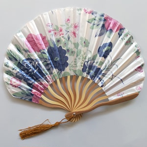 优雅女式贝壳扇日式和风蕾丝小折扇舞蹈龙刀扇清新女夏季绸布折扇