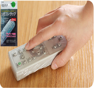 日本电视空调遥控器保护套贴模通用款五枚入热收缩膜防尘塑封透明
