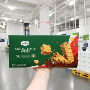 山姆会员店超市代购MM进口榛子味威化饼干1.35kg独立小包装零食