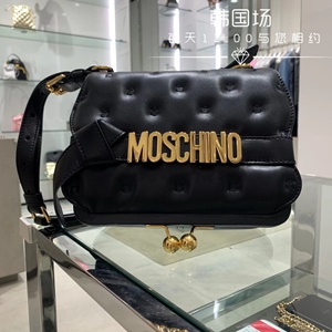 Mary全球精品代购 MOSCHINO莫斯奇诺21新款女士羊皮单肩斜挎包