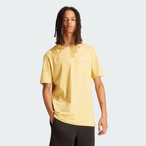 Adidas阿迪达斯 时尚经典海外购运动T恤专柜男士奶黄色款透气短袖