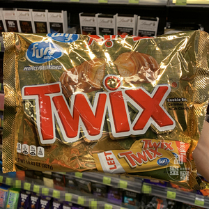 包邮现货 香港代购玛氏特趣焦糖曲奇巧克力Mars Twix美国进口307g