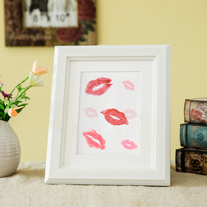 相框摆台创意儿童可爱挂墙简约6 7 8 10寸个性礼物唇印七寸照片框