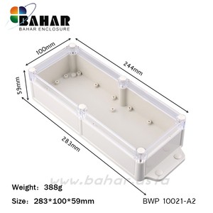 BWP10021巴哈尔壳体283*100*59塑料外壳/IP68防水盒/仪表盒接线盒