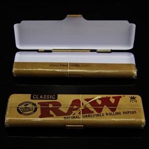 进口RAW铁盒 不易变形烟纸收纳盒110mm 只是铁盒 一个价格