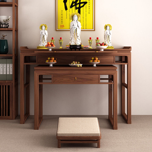 新中式实木客厅供桌香案家用佛台供奉桌佛桌佛龛神台香火桌贡台