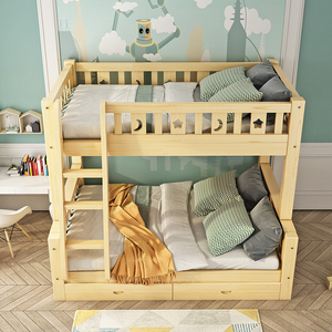 促销全实木儿童床上下床子母床大人成年母子两层高低床上下铺木床