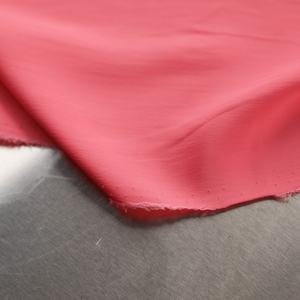 意大利进口薄款17姆米桃红粉色细腻垂顺醋酸真丝混纺设计师布料