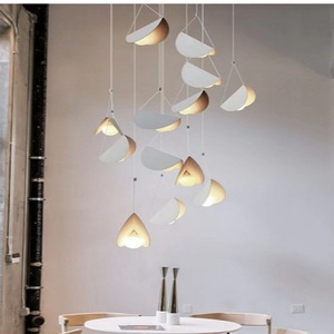设计师的灯后现代创意个性餐厅折片灯吧台卧室咖啡厅艺术纸片吊灯