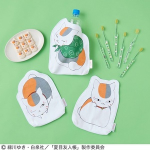 日本夏目友人帳猫部联名款 娘口三三猫老师毛巾料水杯水瓶套牙刷